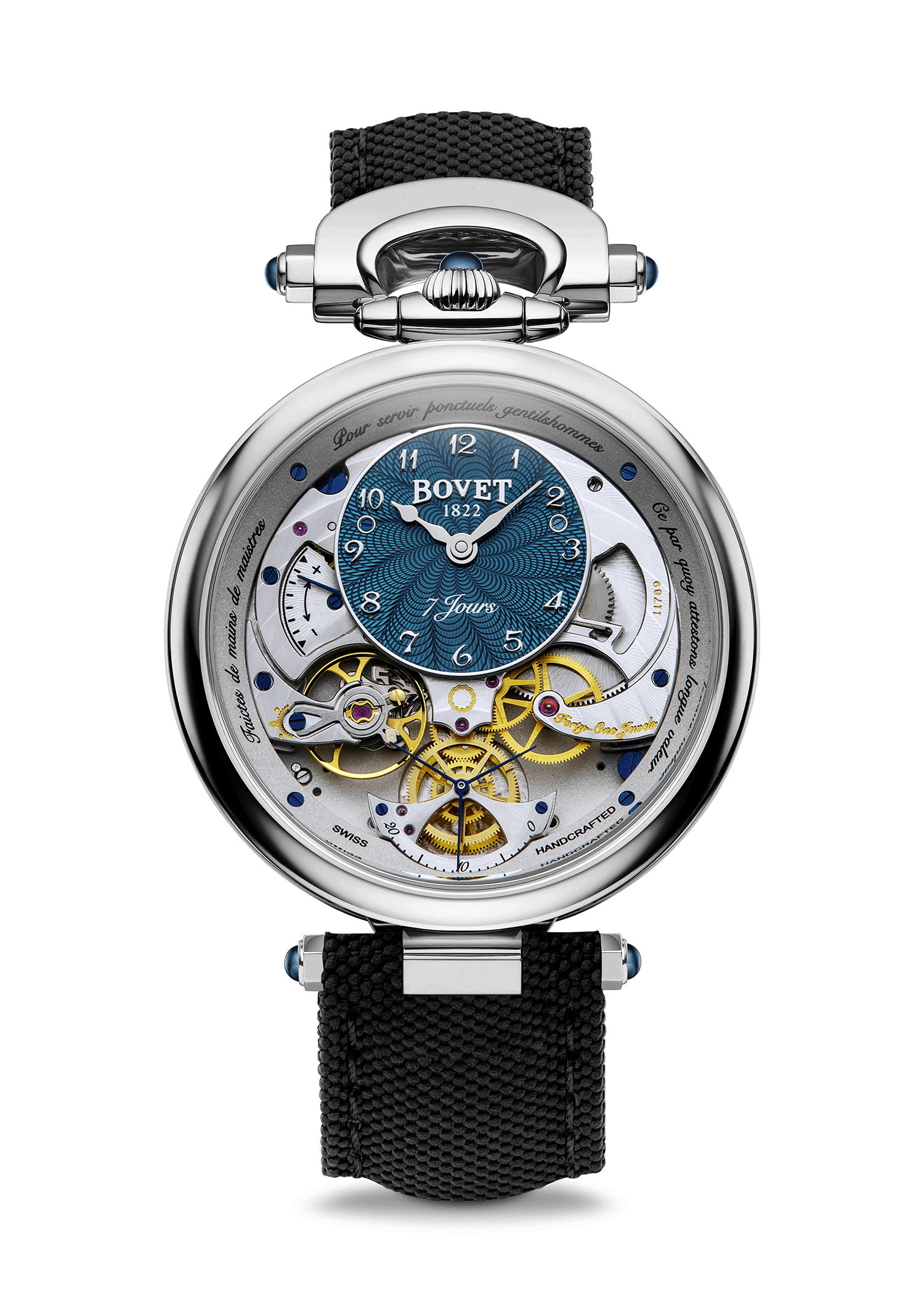 Exquisite Bovet Fleurier timepiece showcasing intricate mechanical craftsmanship and elegant design.