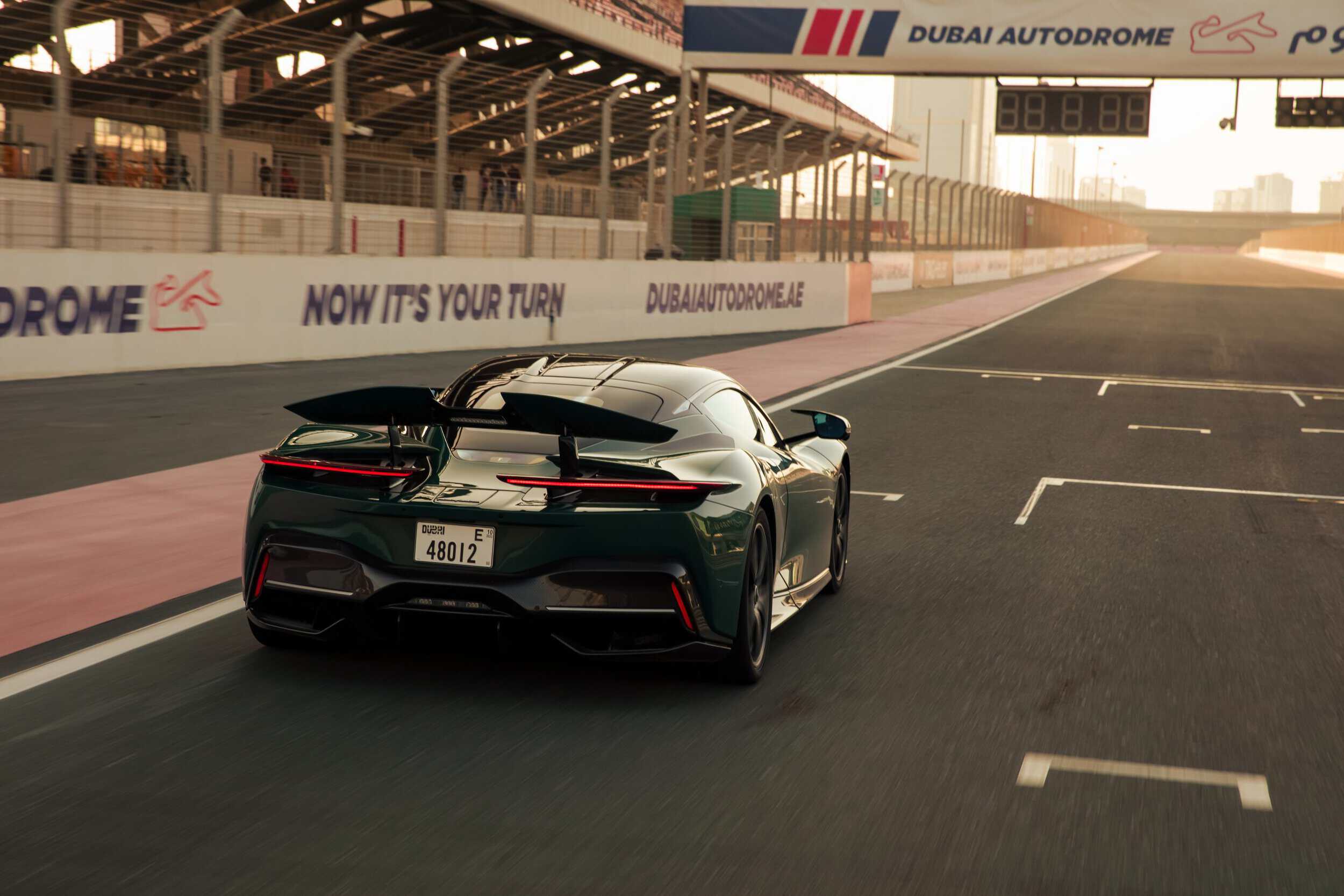 Exquisite Bovet timepiece showcased at the Dubai Autodrome during record-breaking event.