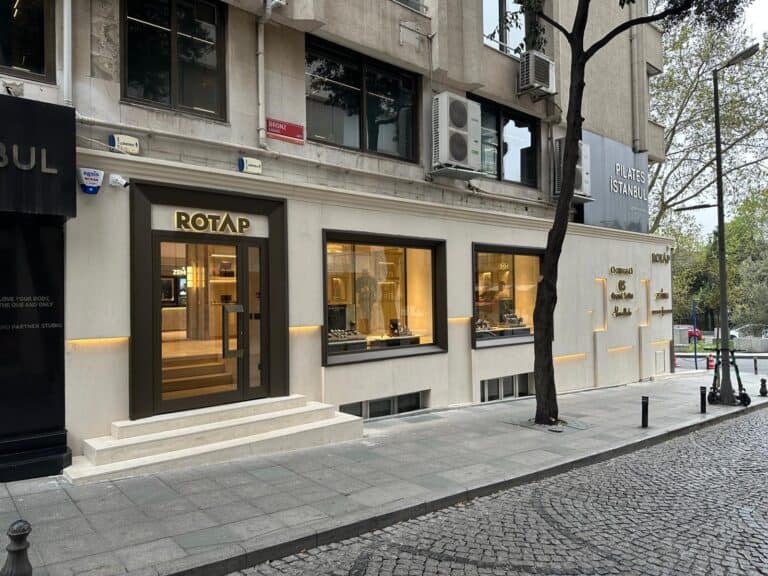 Elegant Bovet boutique storefront showcasing luxury timepieces with modern design and inviting entra.
